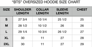 "BTS" Oversized Hoodie (Almond)