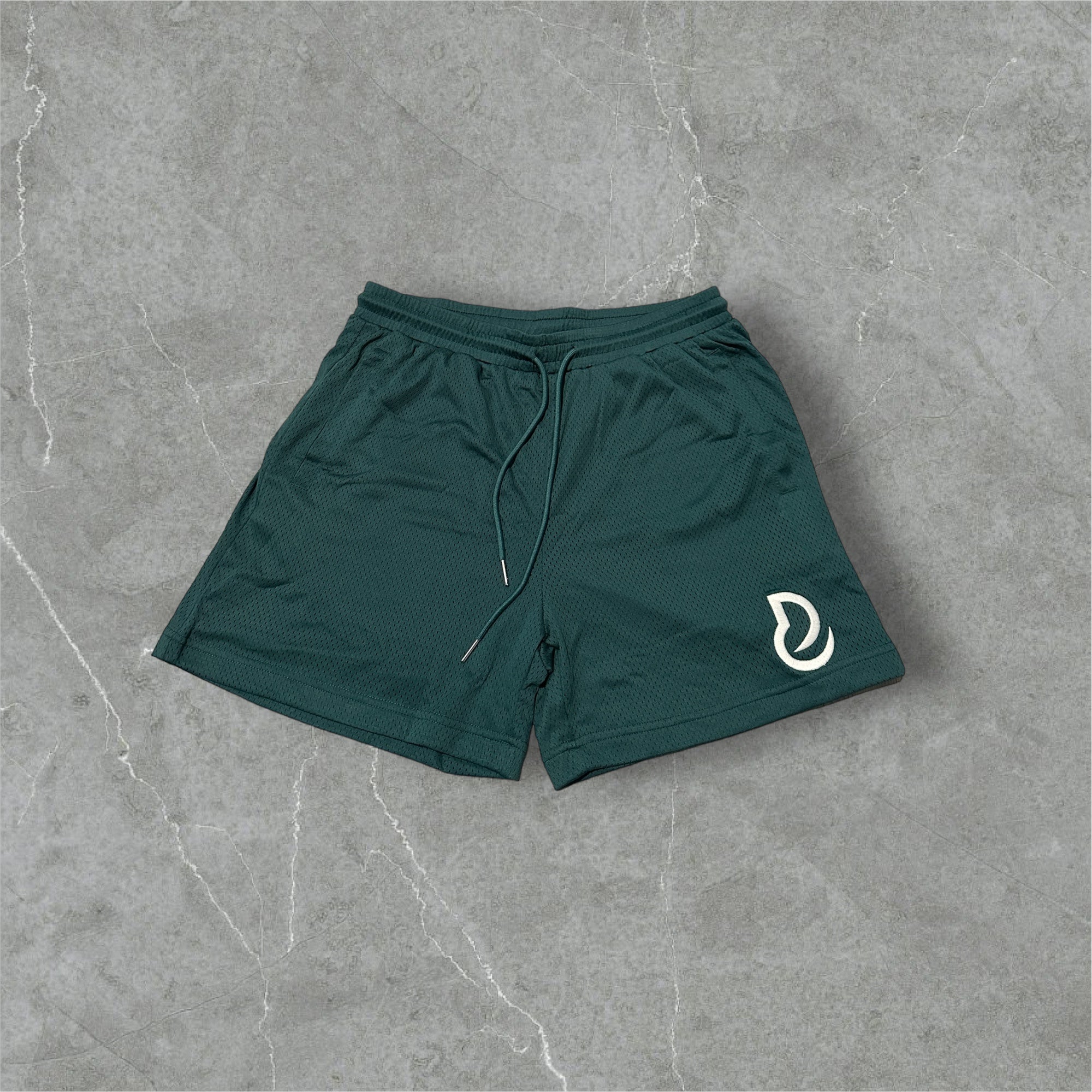 Premium Mesh Basketball Shorts (Evergreen)