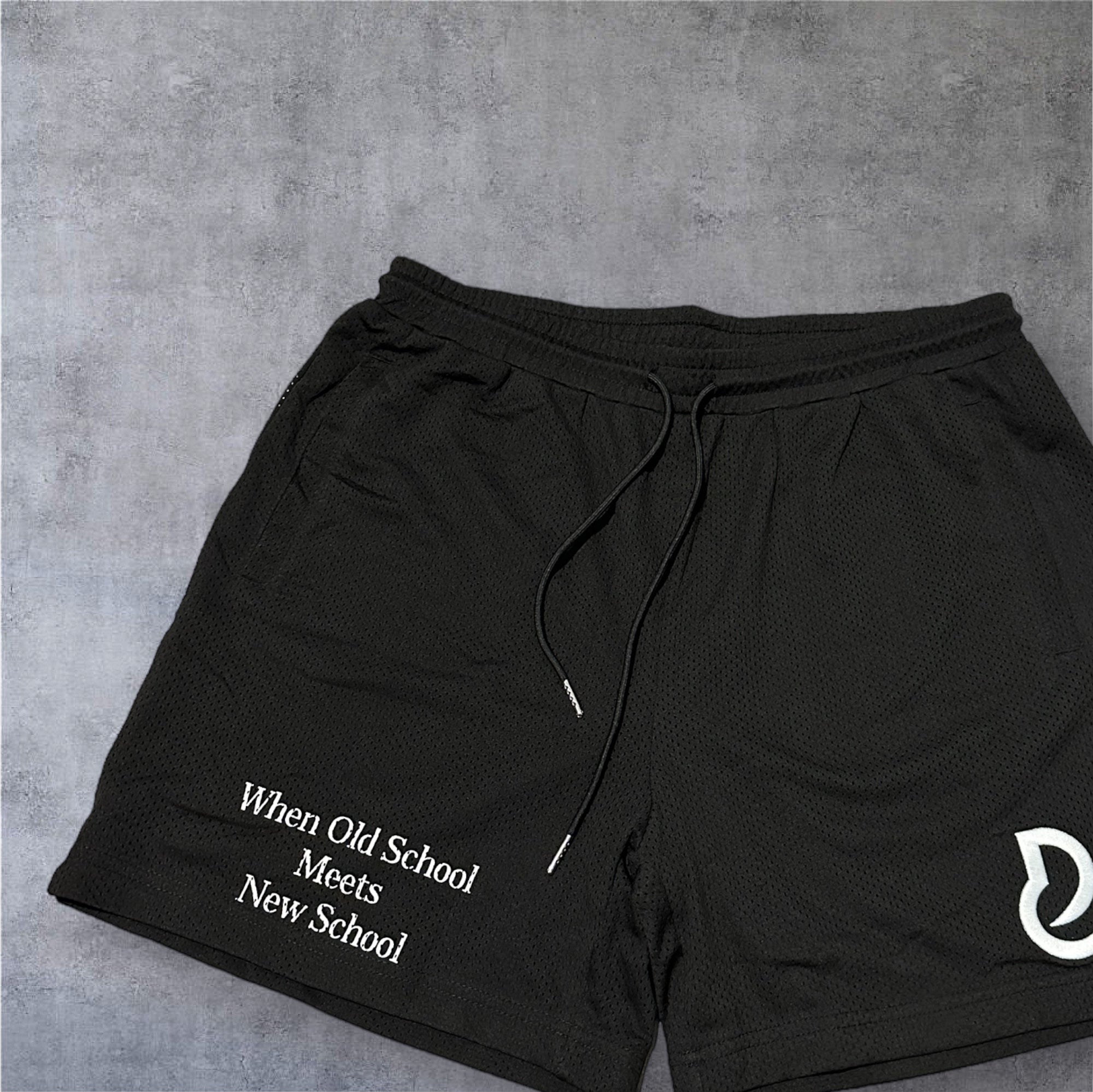 Premium Mesh Basketball Shorts (Black)