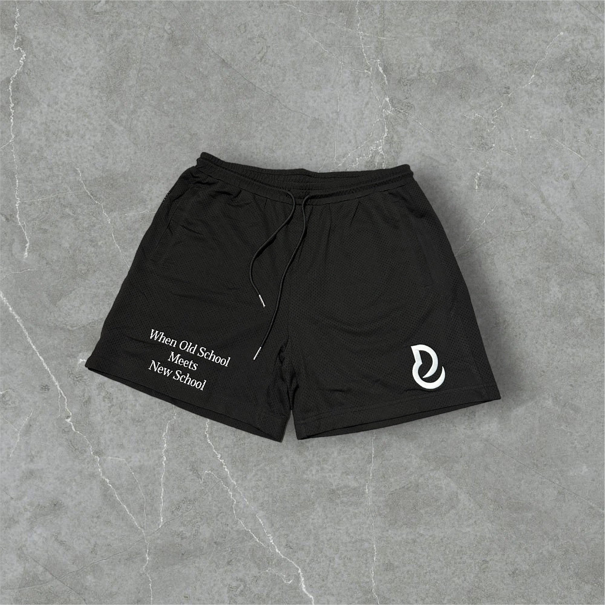 Premium Mesh Basketball Shorts (Black)